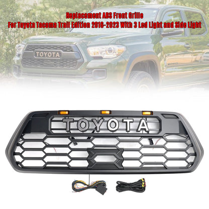 16-23 Toyota Tacoma W/ LED Lights Side Lights Front Bumper Grill Grille