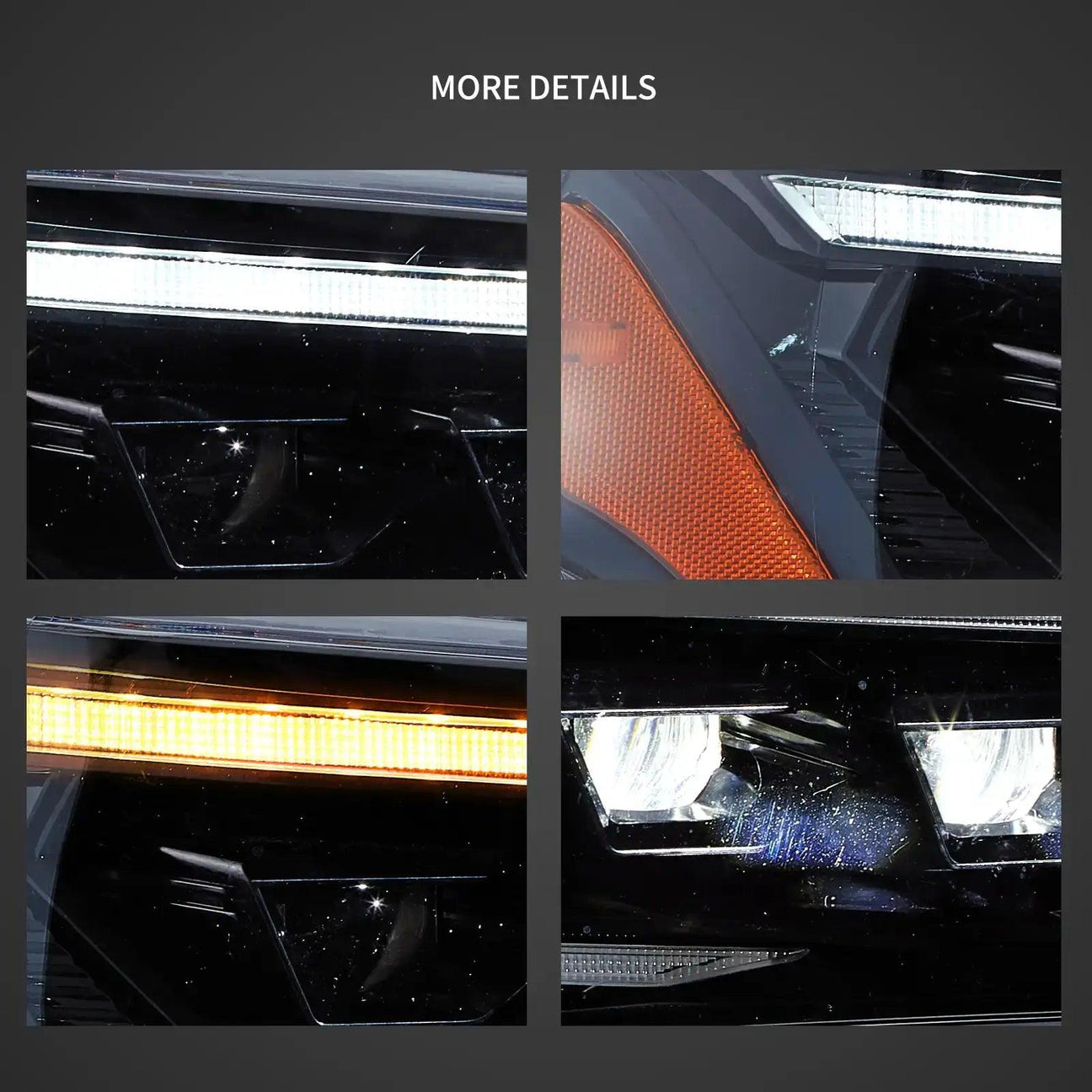 AUXBEAM LED HEADLIGHT ASSEMBLY 4PCS PROJECTOR UPGRADE FOR 2014-2024 TOYOTA 4RUNNER