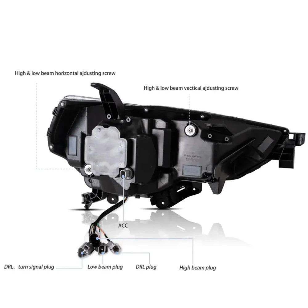 AUXBEAM LED HEADLIGHT ASSEMBLY 4PCS PROJECTOR UPGRADE FOR 2014-2024 TOYOTA 4RUNNER
