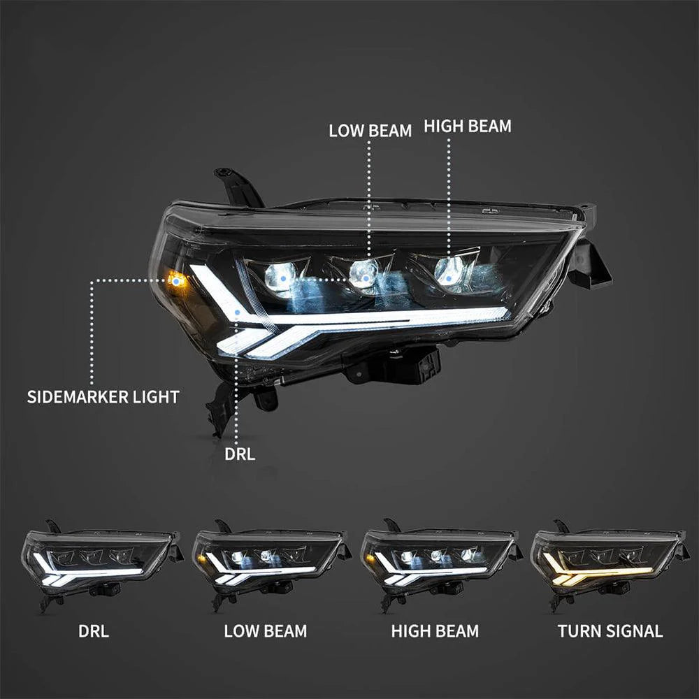 AUXBEAM HEADLIGHT ASSEMBLY MATRIX PROJECTOR 2014-2022 4RUNNER