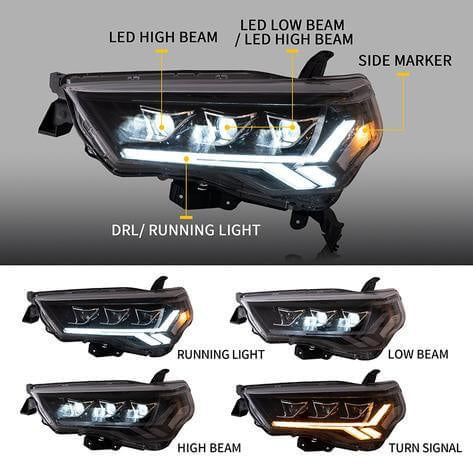 AUXBEAM HEADLIGHT ASSEMBLY MATRIX PROJECTOR 2014-2022 4RUNNER