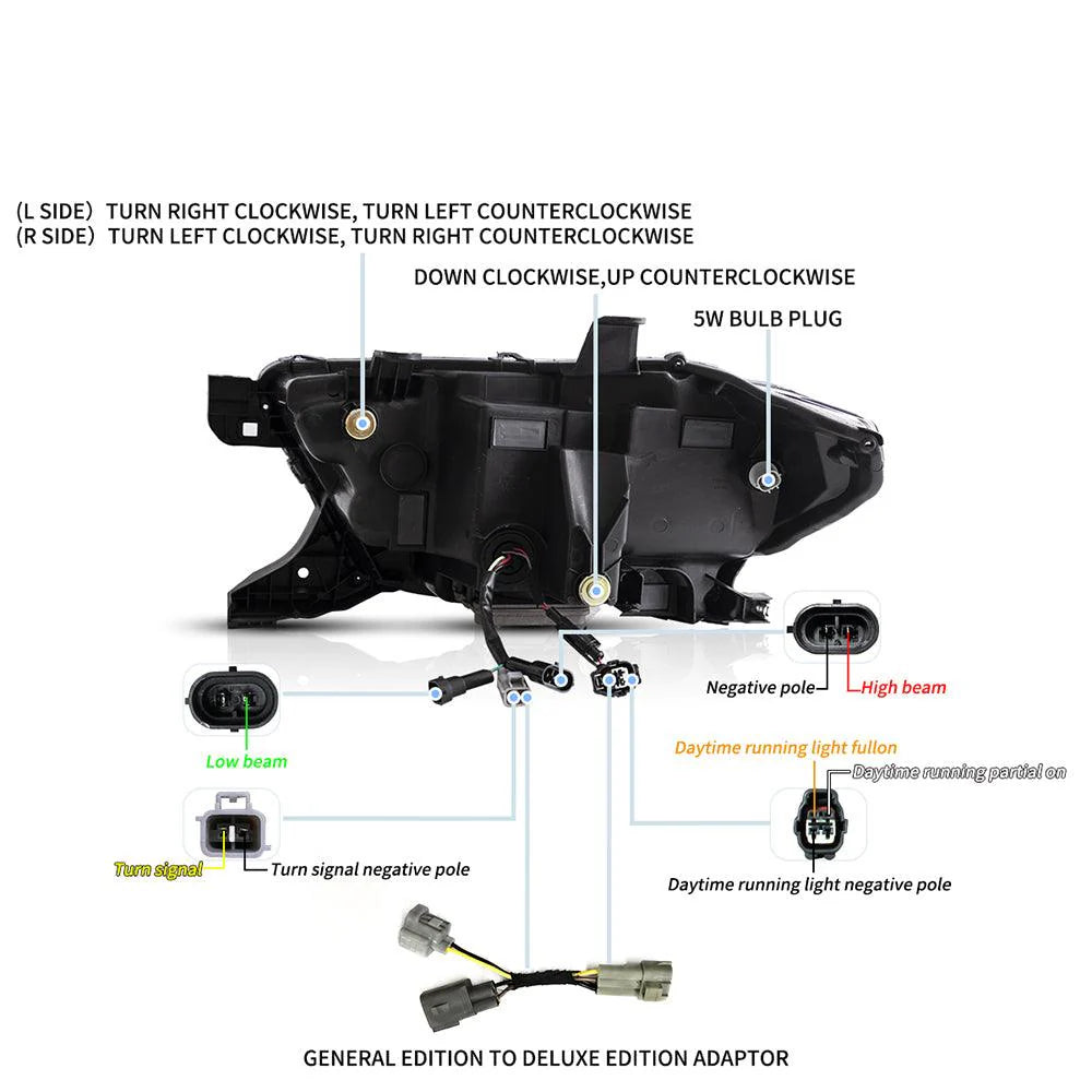 AUXBEAM HEADLIGHT ASSEMBLY REFLECTION BOWL 2016-2023 TACOMA