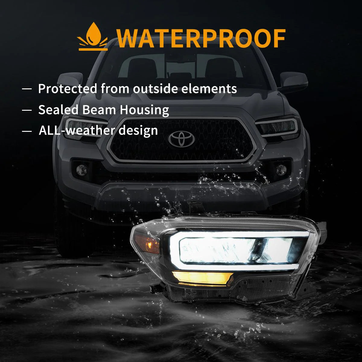 AUXBEAM HEADLIGHT ASSEMBLY REFLECTION BOWL 2016-2023 TACOMA
