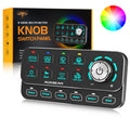 Auxbeam KS-80 KNOB RGB SWITCH PANEL ,LIGHT DIMMING, DYNAMIC CHASE