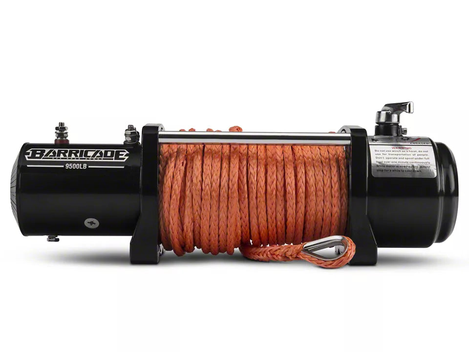 Barricade 9,500 lb. Winch with Synthetic Rope and Wireless Control