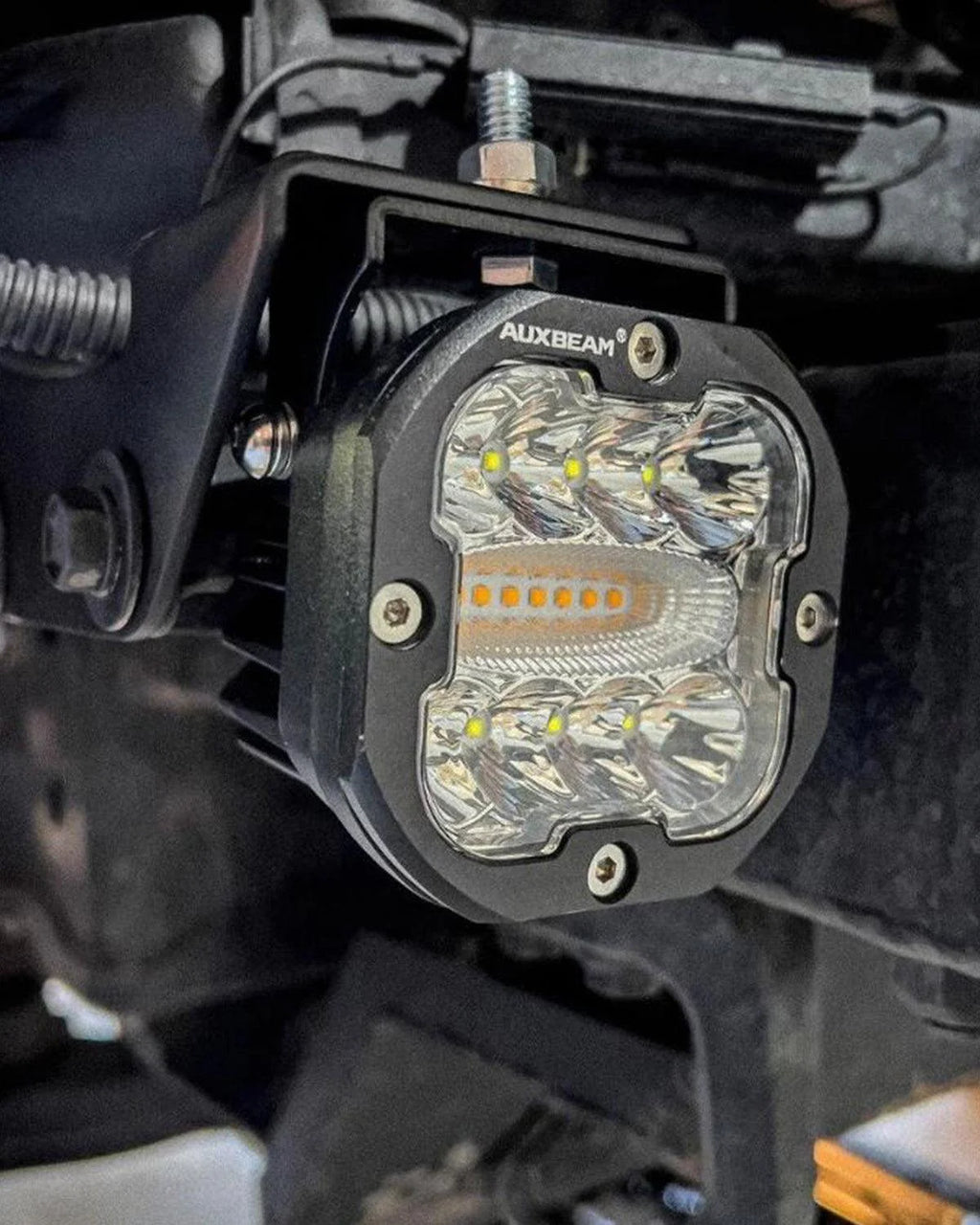 XP-ULTRA SERIES 3 INCH 96W 9600LM LED PODS 6 MODES WHITE AMBER FLASHING LED DRIVING LIGHTS