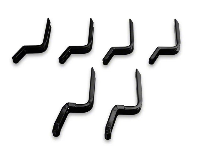 6-Inch iStep Running Boards; Black