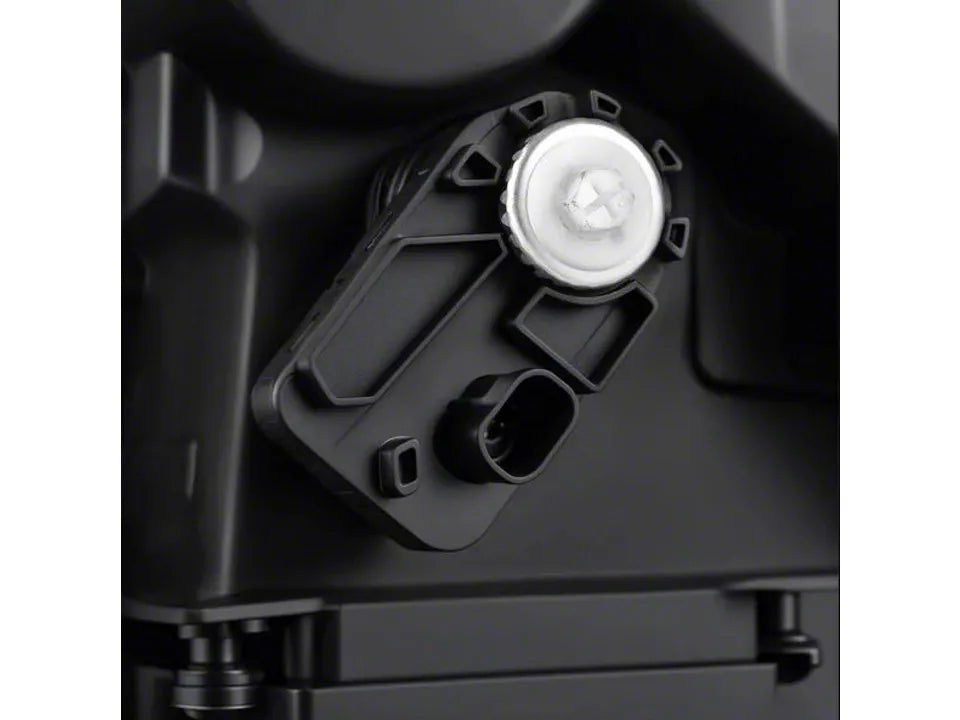 24-26 Tacoma AlphaRex LUXX-Series LED Projector Headlights; Black Housing; Clear Lens