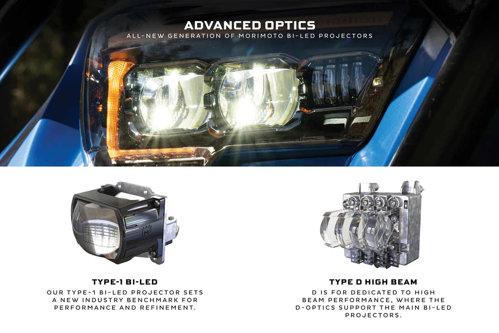 Morimoto XB Headlights
TOYOTA TACOMA (16-23) XB EVO LED HEADLIGHTS