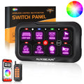 AC SERIES 8 GANG RGB SWITCH PANEL WITH APP&REMOTE CONTROL(ONE-SIDED OUTLET)