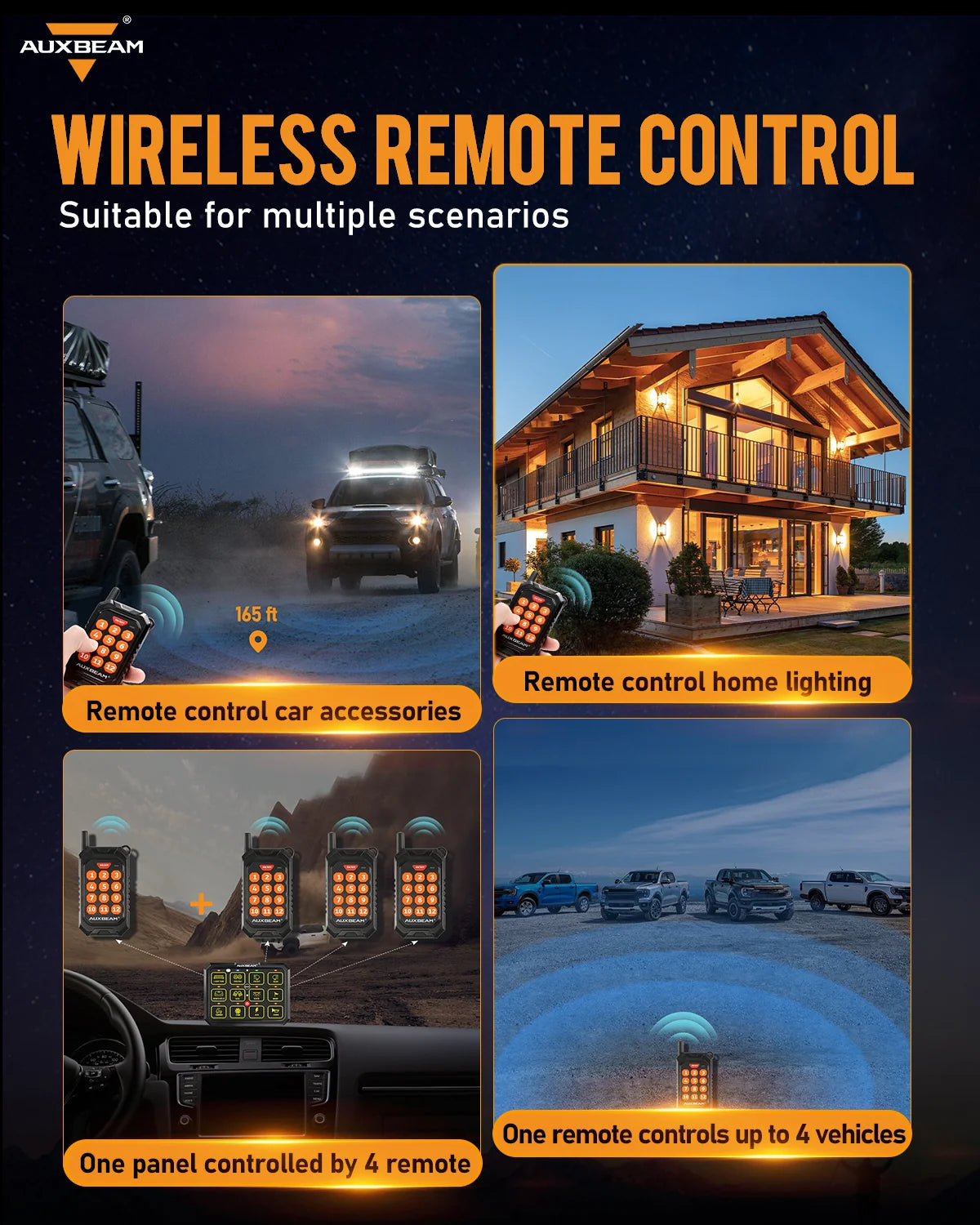AC SERIES 8 GANG RGB SWITCH PANEL WITH APP&REMOTE CONTROL, TOGGLE/ MOMENTARY/ PULSED MODE SUPPORTED(ONE-SIDED OUTLET)