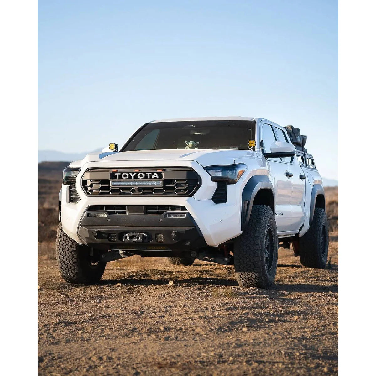 24-25 Toyota Tacoma Pro Style Grille w. Amber Lights, light bar and Toyota Letters- Black