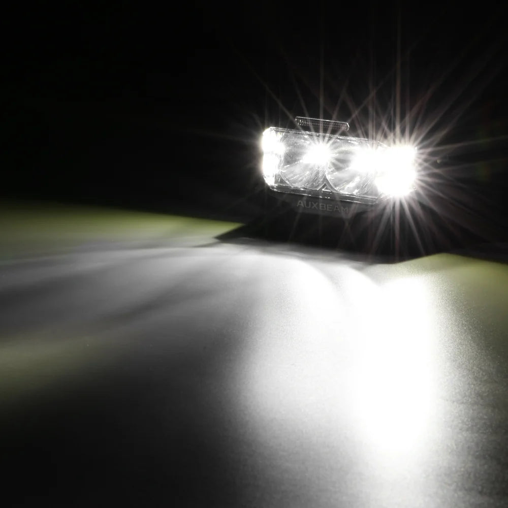 V-MAX SERIES | 4 INCH 72W 6960LM COMBO BEAM SIDE SHOOTER LED RECTANGULAR POD LIGHTS WITH AMBER DRL
