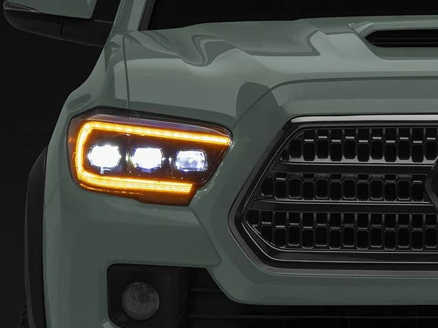 Raxiom CXR Series V2 LED Projector Headlights; Black Housing; Clear Lens
(16-23 Tacoma w/ Factory Halogen DRL)