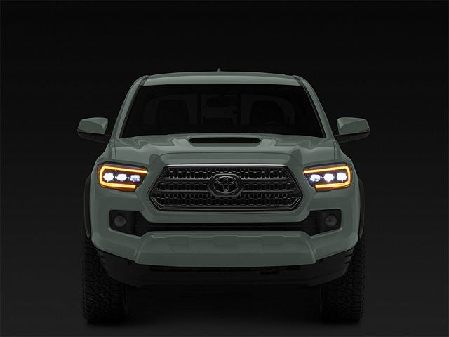Raxiom CXR Series V2 LED Projector Headlights; Black Housing; Clear Lens
(16-23 Tacoma w/ Factory Halogen DRL)
