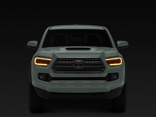 Raxiom CXR Series V2 LED Projector Headlights; Black Housing; Clear Lens
(16-23 Tacoma w/ Factory Halogen DRL)
