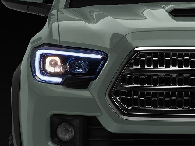 Switchback LED Bar Projector Headlights; Gloss Black Housing; Smoked Lens
(16-23 Tacoma w/ Factory Halogen Headlights w/o LED DRL)