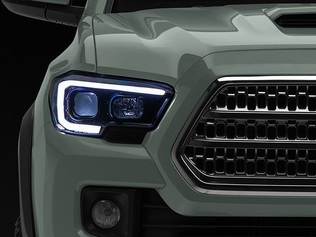 Switchback LED Bar Projector Headlights; Gloss Black Housing; Smoked Lens
(16-23 Tacoma w/ Factory Halogen Headlights w/o LED DRL)