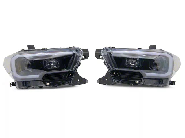 Switchback LED Bar Projector Headlights; Gloss Black Housing; Smoked Lens
(16-23 Tacoma w/ Factory Halogen Headlights w/o LED DRL)