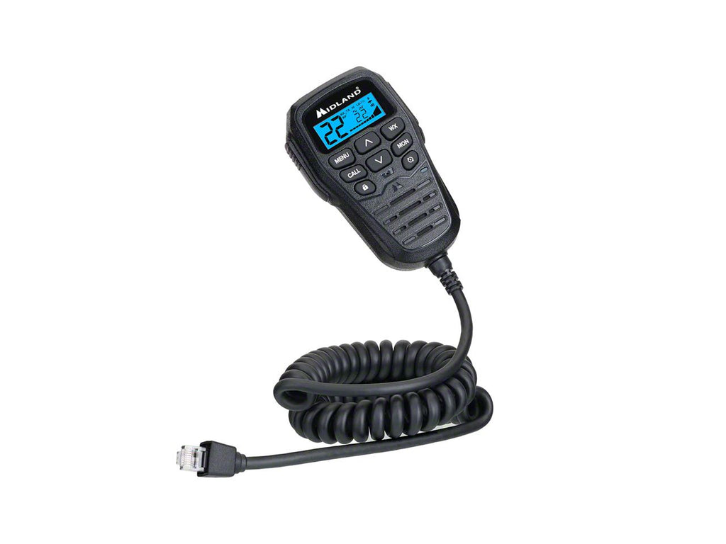 Midland Radio MicroMobile GMRS Two-Way Radio with Integrated Microphone Control; 15-Watt