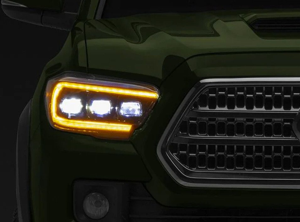 Raxiom CXR Series V2 LED Projector Headlights; Black Housing; Clear Lens