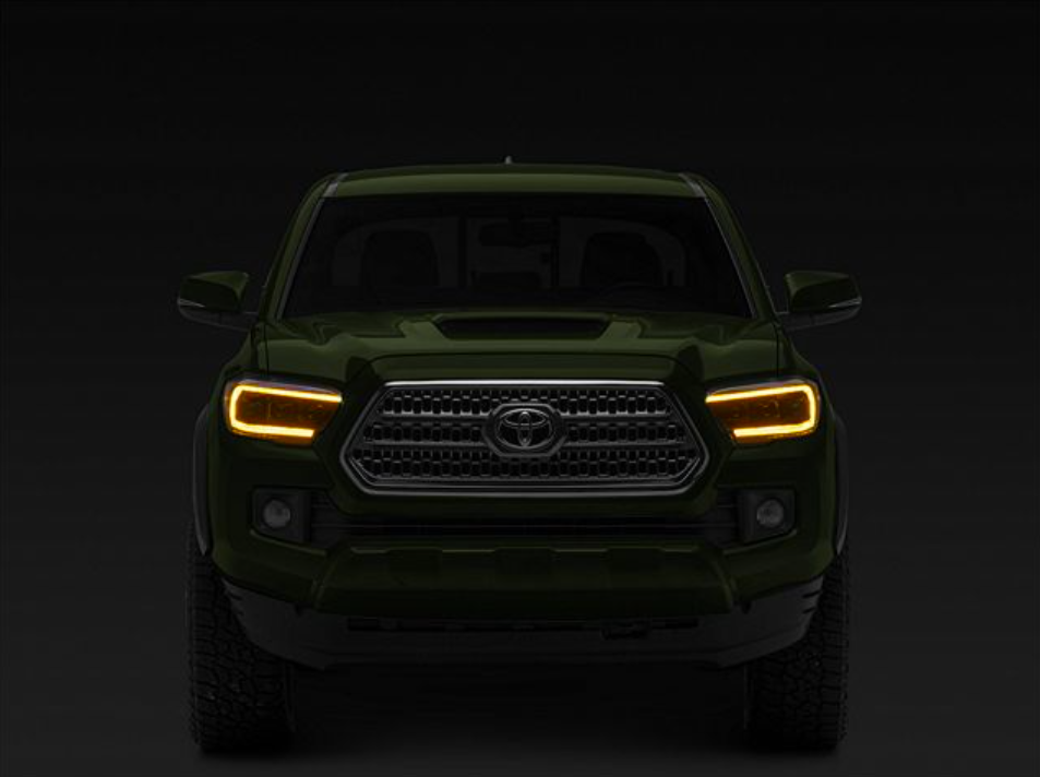 Raxiom CXR Series V2 LED Projector Headlights; Black Housing; Clear Lens