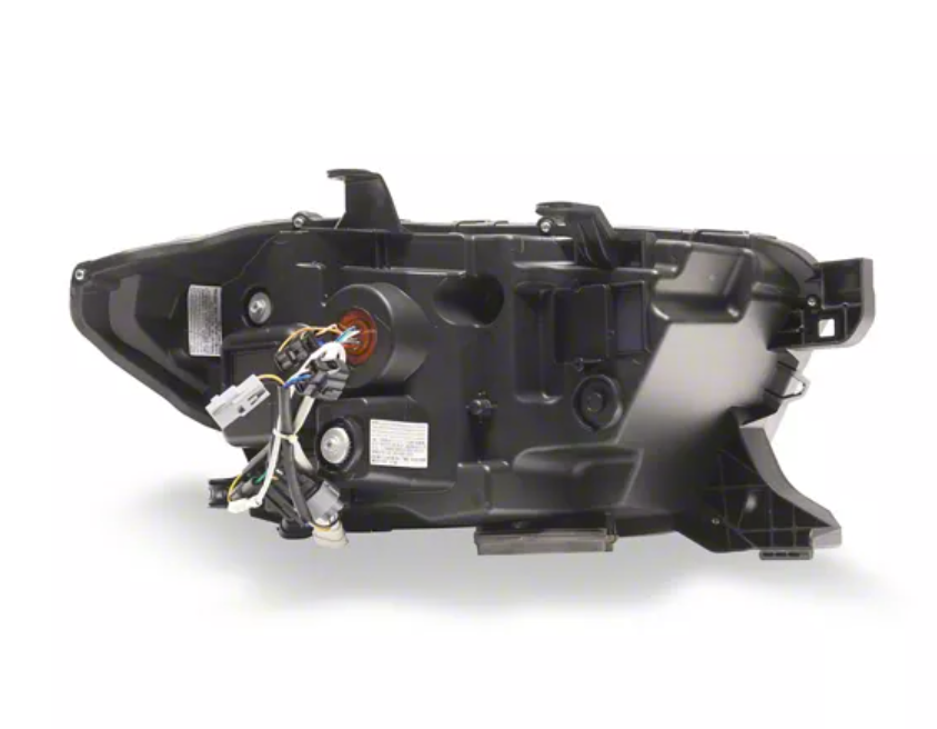 Raxiom CXR Series V2 LED Projector Headlights; Black Housing; Clear Lens