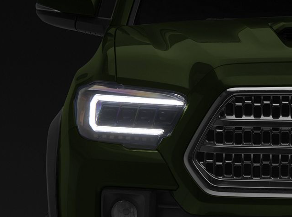 APEX Series Multi-Beam High-Power LED Module Headlights; Black Housing; Clear Lens
