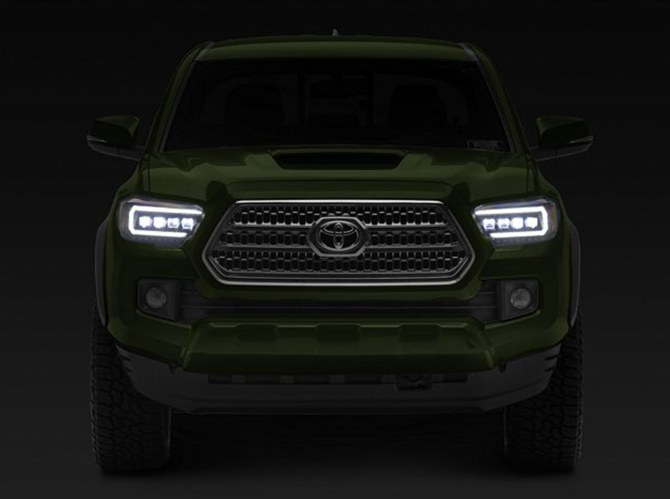 APEX Series Multi-Beam High-Power LED Module Headlights; Black Housing; Clear Lens