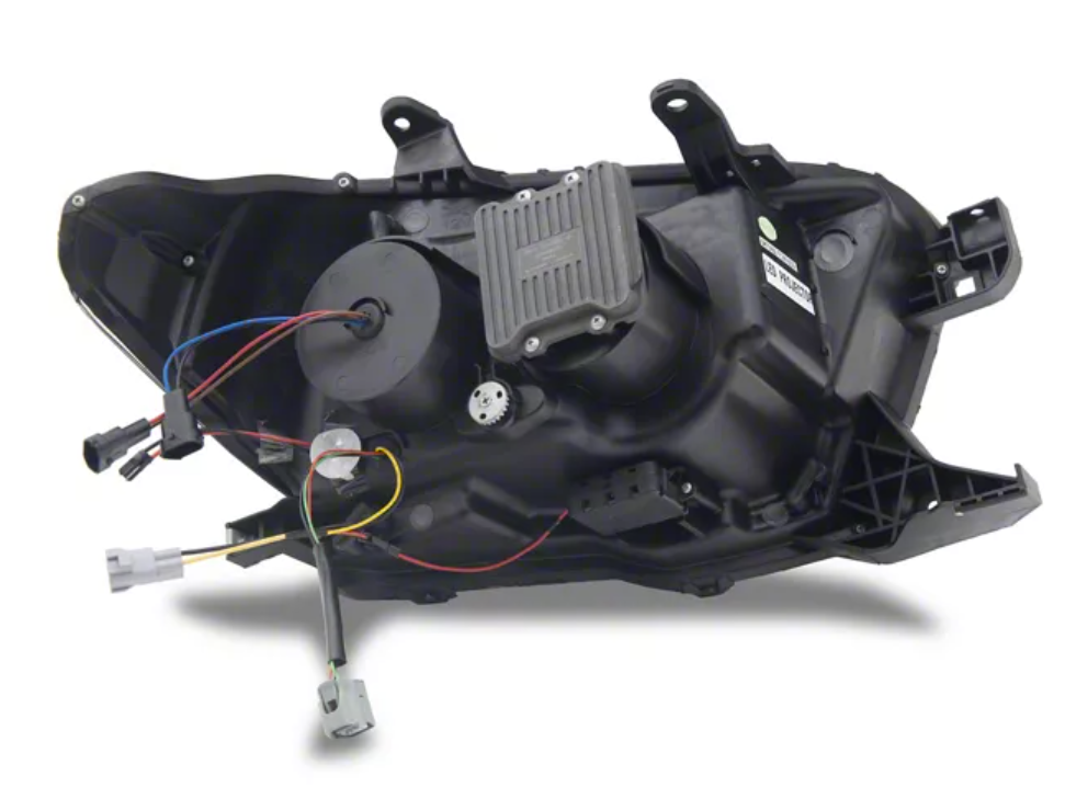 APEX Series Multi-Beam High-Power LED Module Headlights; Black Housing; Clear Lens