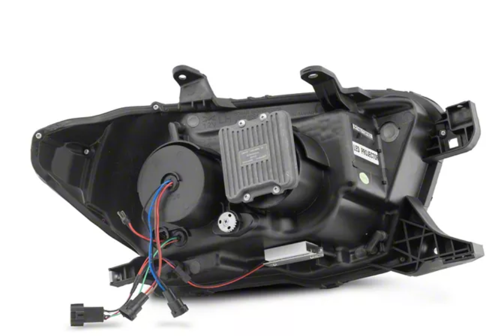 APEX Series Multi-Beam High-Power LED Module Headlights; Black Housing; Clear Lens