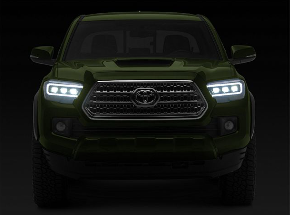 Form Lighting Sequential LED Projector Headlights; Black Housing; Clear Lens
