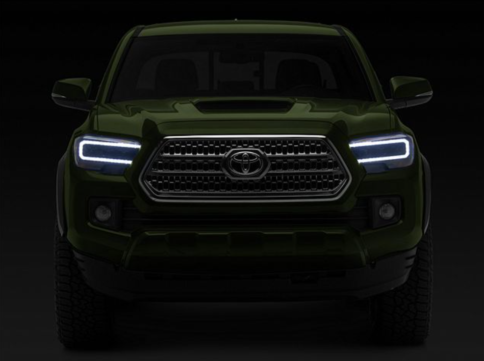 Form Lighting Sequential LED Projector Headlights; Black Housing; Clear Lens