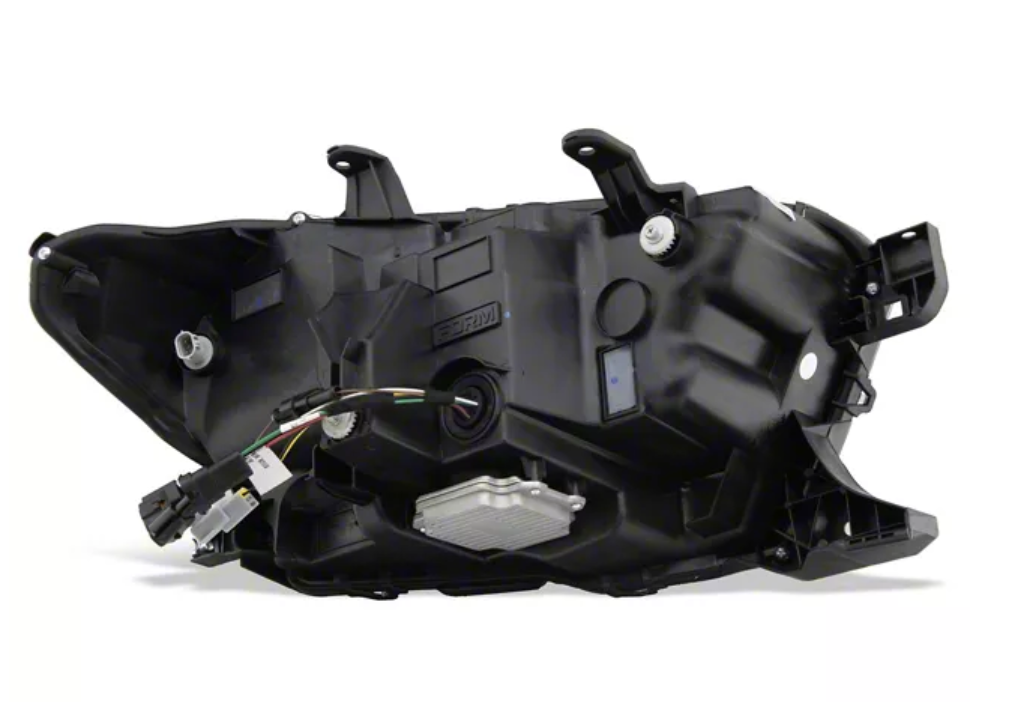 Form Lighting Sequential LED Projector Headlights; Black Housing; Clear Lens