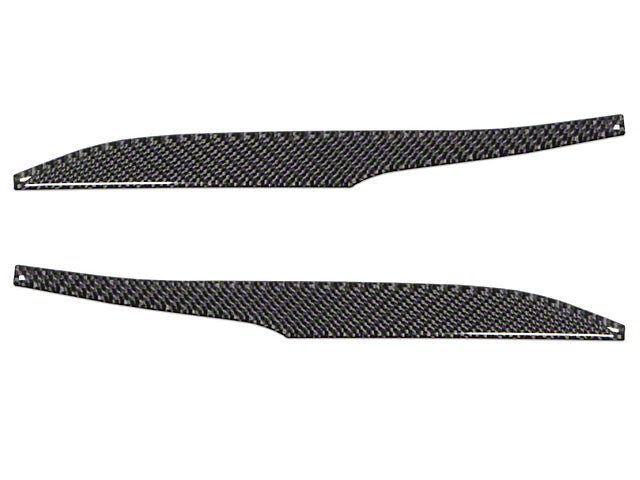 Side Mirror Accent Trim; Domed Carbon Fiber (09-23 4Runner)