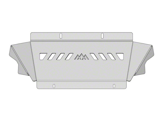 Backwoods Adventure Mods Connector Skid Plate; Bare Aluminum (10-23 4Runner)
