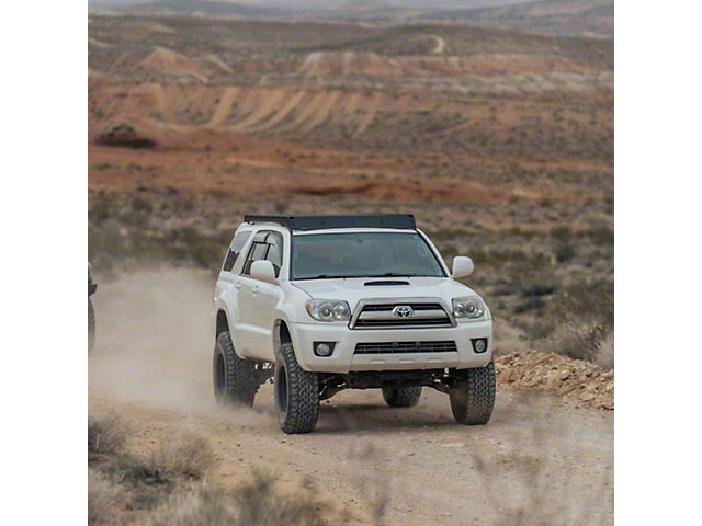 Prinsu Roof Rack with Standard Wind Deflector; Black (03-09 4Runner)