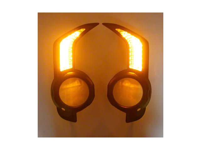 LED Sequential Fog Light Bezel Kit with Turn Signals