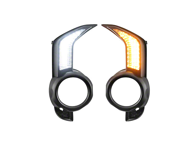 LED Sequential Fog Light Bezel Kit with Turn Signals