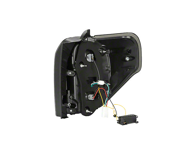 Sequential LED Tail Lights; Black Housing; Clear Lens