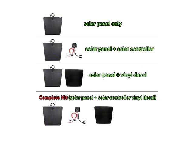 LensunSolar Hood Solar Panel Complete Kit