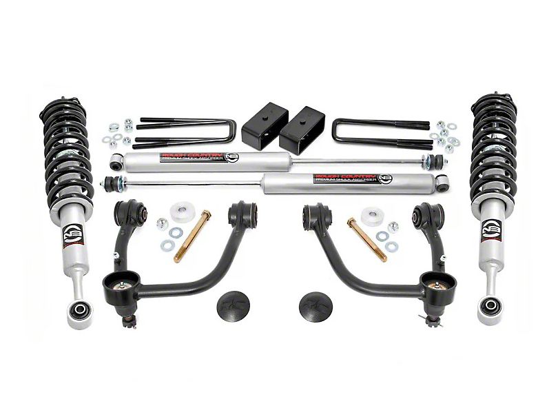 Rough Country 3.50-Inch Bolt-On Suspension Lift Kit with Lifted N3 Struts and Premium N3 Shocks (05-23 6-Lug Tacoma)