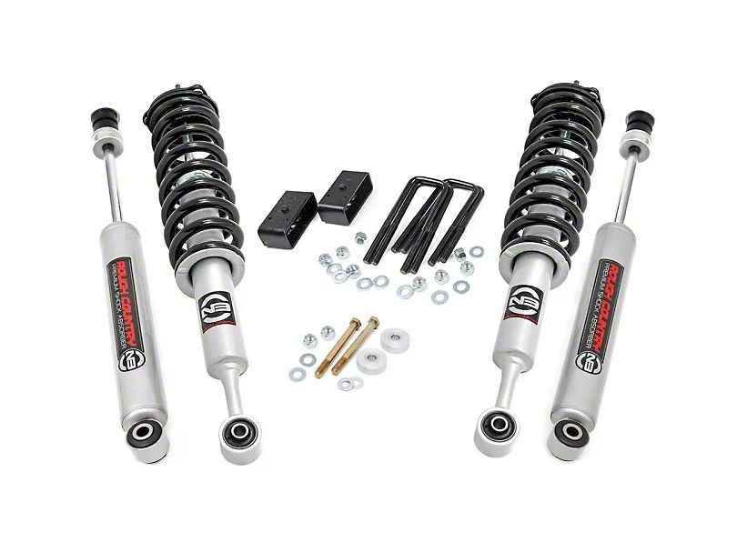 Rough Country 3-Inch Suspension Lift Kit with Lifted N3 Struts (05-15 Tacoma Pre-Runner; 05-23 4WD Tacoma)