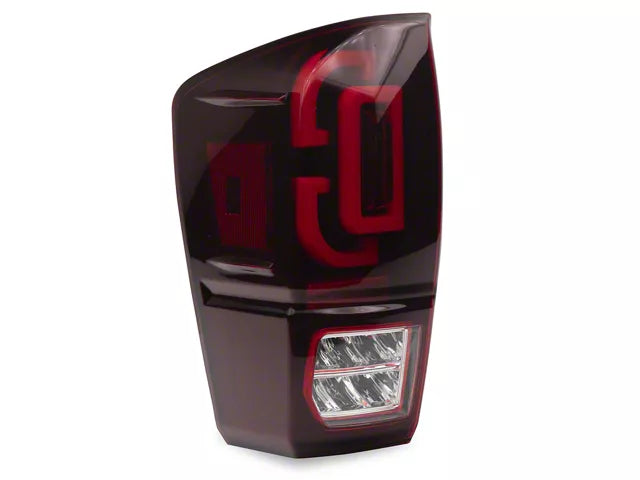 Raxiom XW Series Sequential LED Tail Lights; Black Housing, Red Lens (16-23 Tacoma)