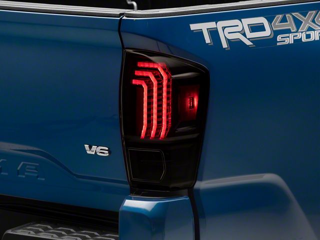 Morimoto XB LED Tail Lights; Black Housing; Clear Lens (16-23 Tacoma)
