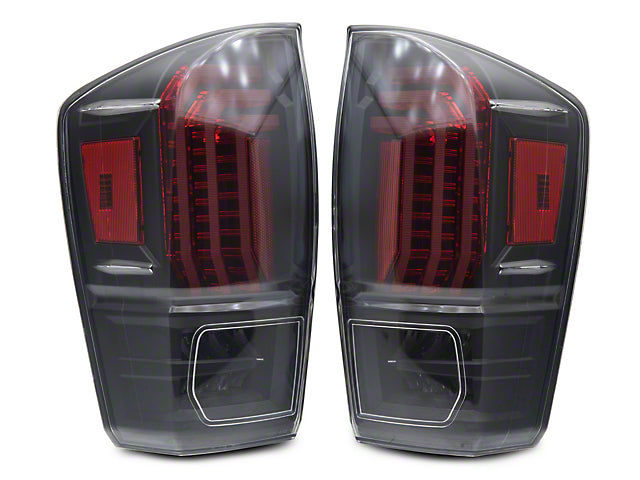 Morimoto XB LED Tail Lights; Black Housing; Clear Lens (16-23 Tacoma)