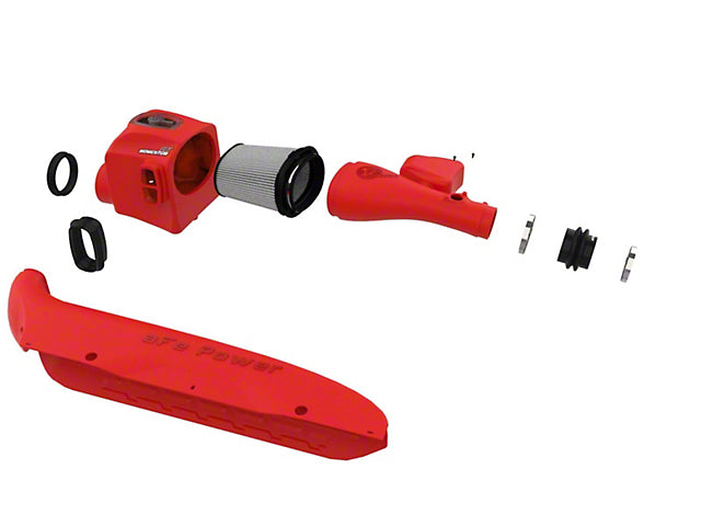 AFE Momentum GT Cold Air Intake with Pro DRY S Filter; Red (16-23 3.5L Tacoma)