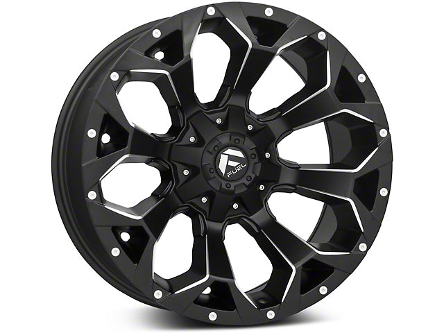 Fuel Wheels Assault Satin Black Milled 6-Lug Wheel; 17x9; -12mm Offset