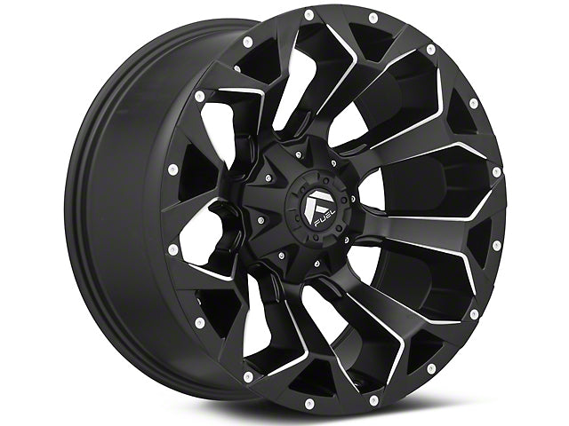 Fuel Wheels Assault Satin Black Milled 6-Lug Wheel; 17x9; -12mm Offset