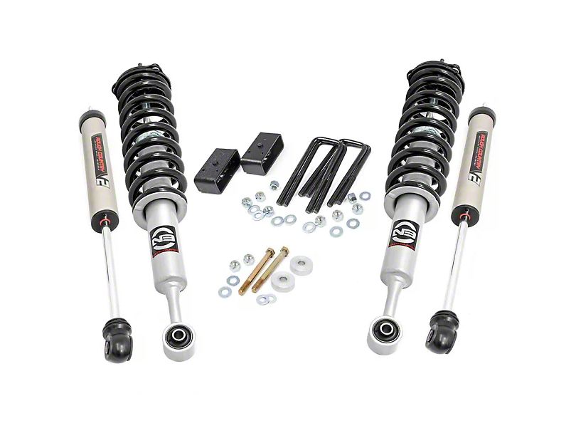 Rough Country 3-Inch Suspension Lift Kit with Lifted N3 Struts and V2 Monotube Shocks (05-23 6-Lug Tacoma)